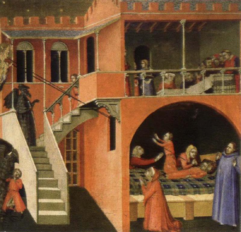 Ambrogio Lorenzetti Miracles of St.Nicholas Germany oil painting art